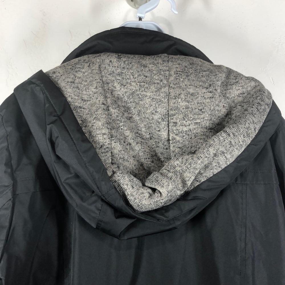 INTL Details black winter hooded jacket size 1X - Picture 10 of 13